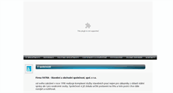 Desktop Screenshot of fatrastavby.cz